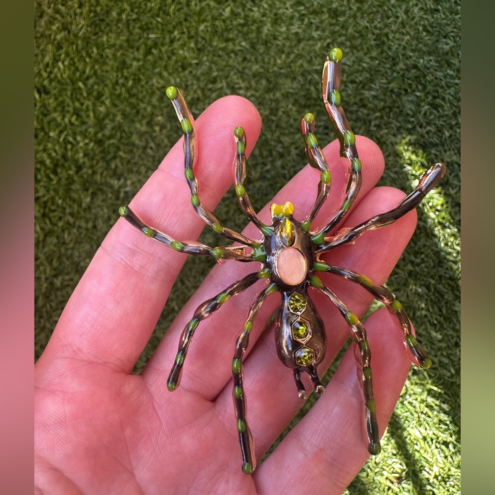 Spider Brooch Insect Jewelry Pin - Picture 4 of 5